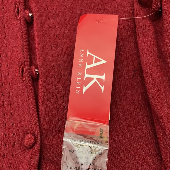 NWT Anne Klein Shade of Maroon Sleeveless Sweater Size XL - Picture 12 of 12